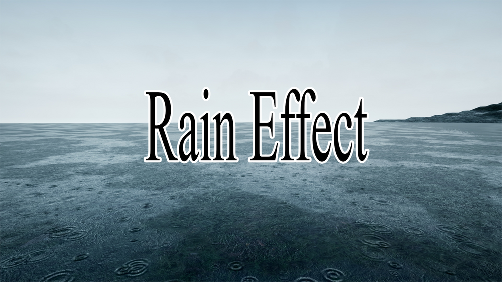 Rain Effect(Puddles decal pack and Niagara) 