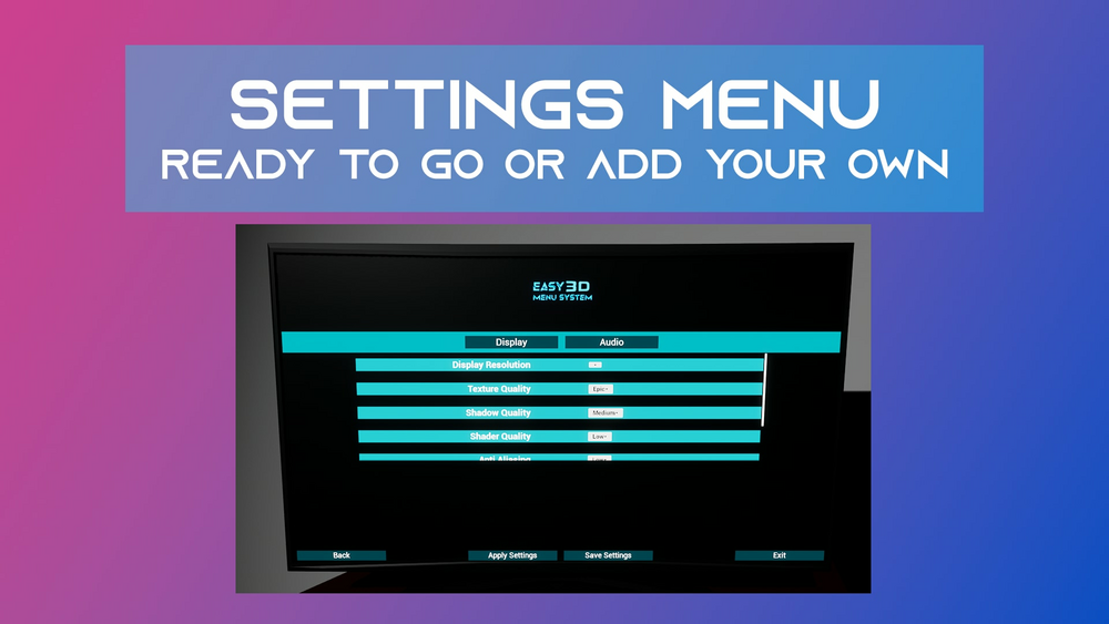 Fortuna 3D Menu System 