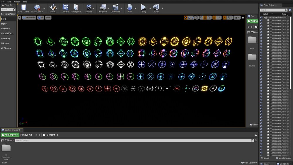 2D Crosshairs Pack 