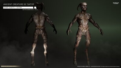 Ancient Creature 03 "Satyr" - Game Assets + Extra 