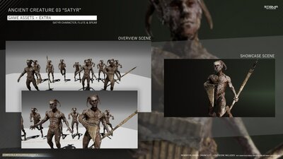 Ancient Creature 03 "Satyr" - Game Assets + Extra 