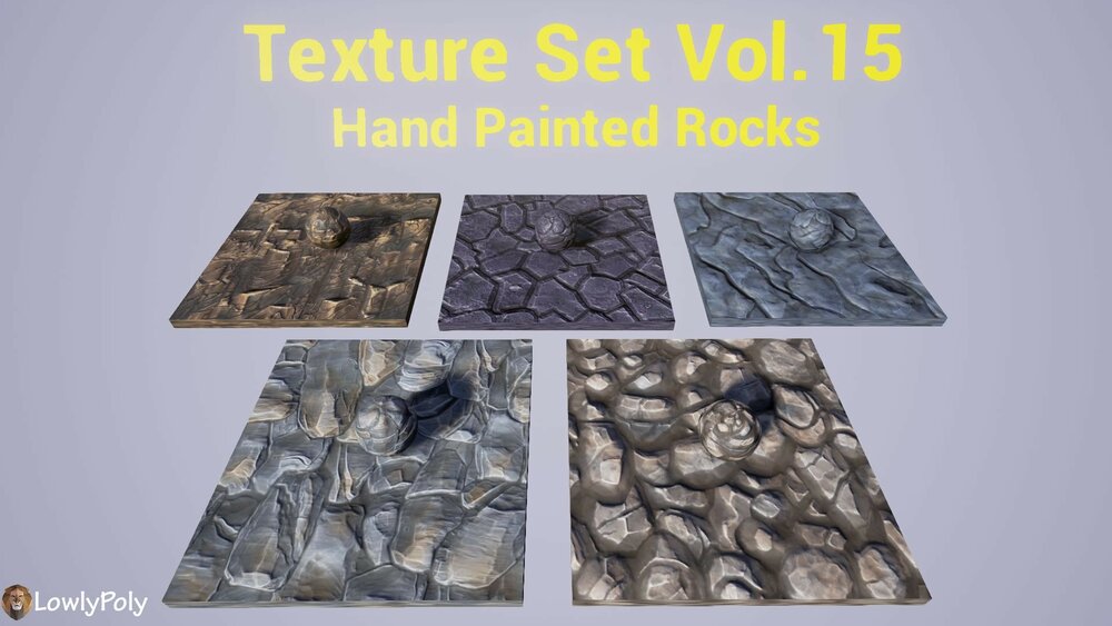 Stylized Texture Pack - VOL.02 Hand Painted Textures 