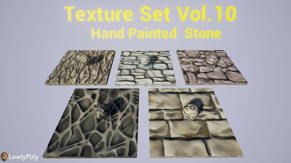 Stylized Texture Pack - VOL.02 Hand Painted Textures 