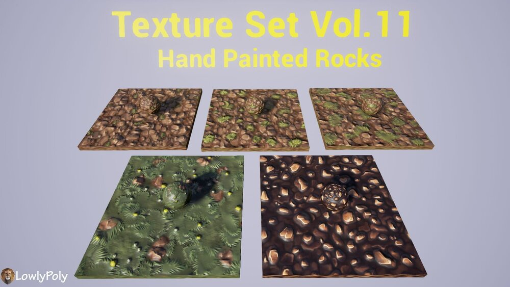 Stylized Texture Pack - VOL.02 Hand Painted Textures 