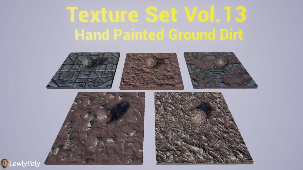 Stylized Texture Pack - VOL.02 Hand Painted Textures 