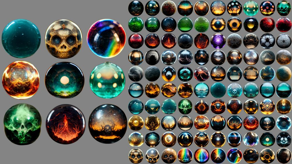 100 Beautiful Orbs 