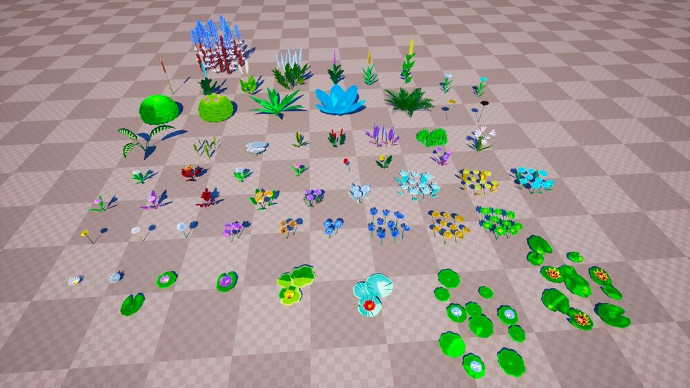 Stylized Flowers and Plants Pack 