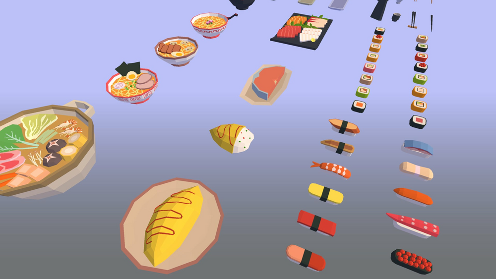 Food Pack: Low Poly Japanese Food 