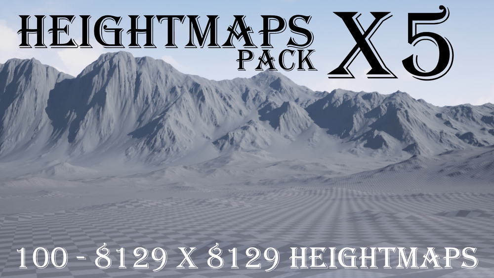 HeightMaps Pack X5 