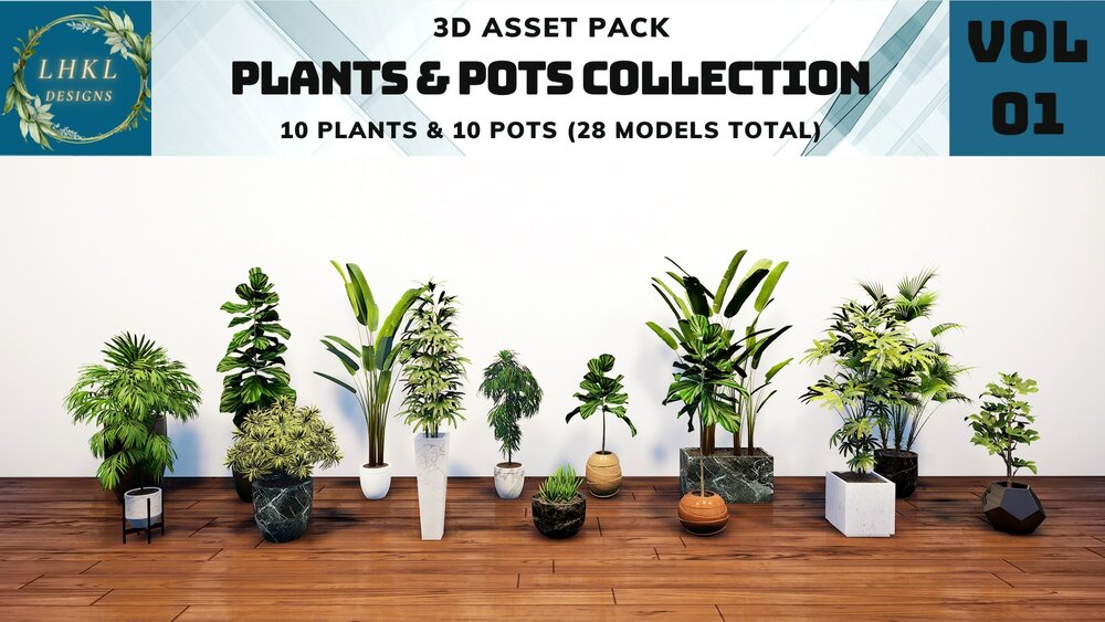 Plant And Pots Pack I 