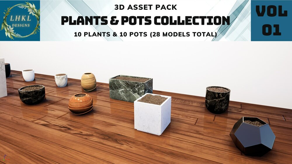 Plant And Pots Pack I 