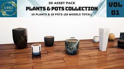 Plant And Pots Pack I 