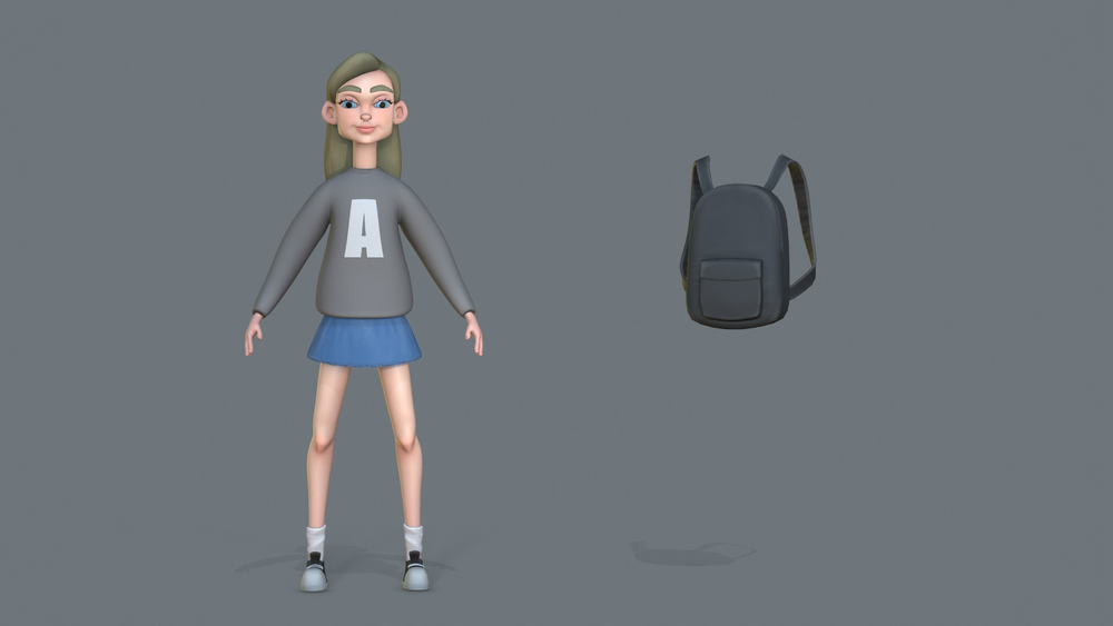 Stylized Teen Girl 