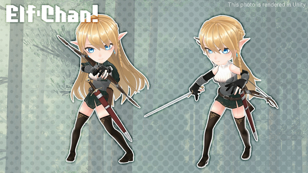 Elf Chan! (Humanoid 3D Character) 