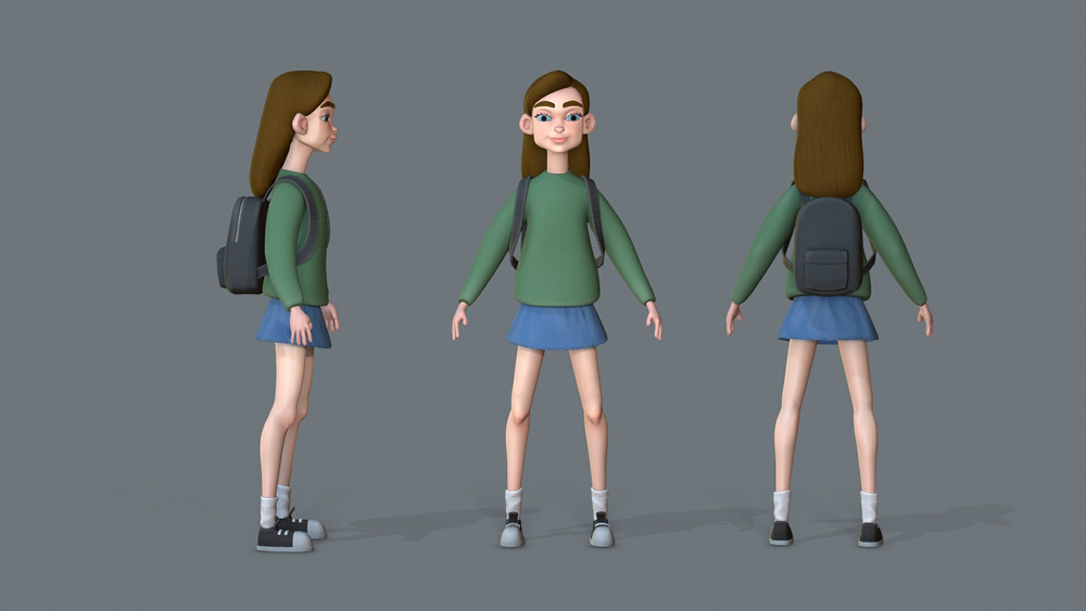 Stylized Teen Girl 