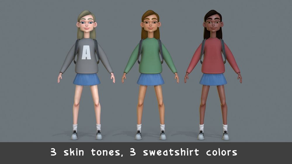 Stylized Teen Girl 