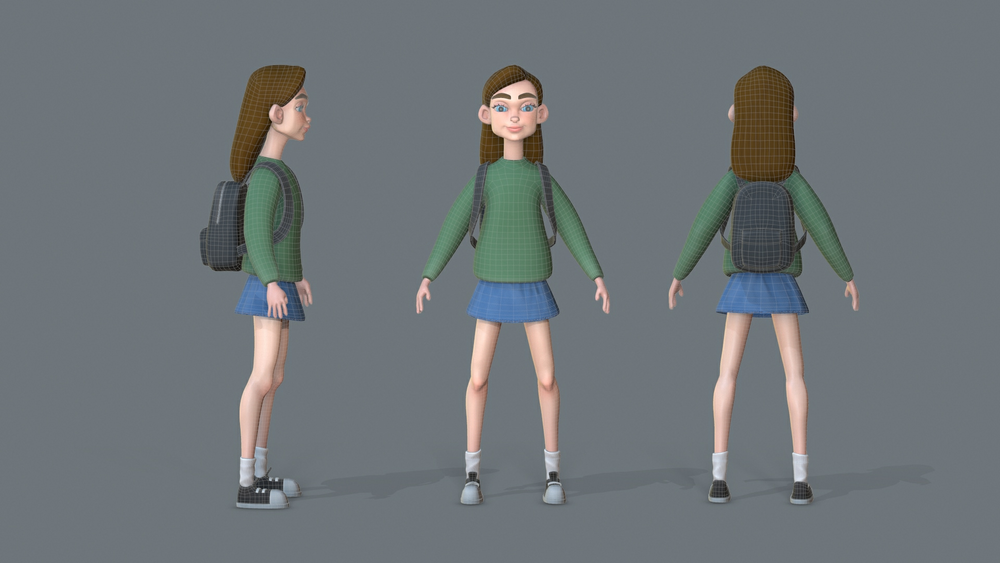 Stylized Teen Girl 