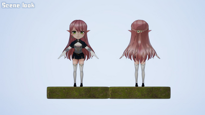 Elf Chan! (Humanoid 3D Character) 