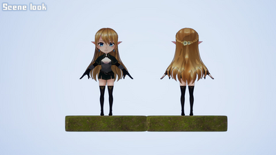 Elf Chan! (Humanoid 3D Character) 