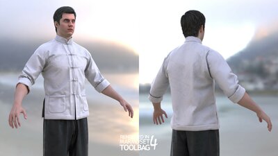 Man - Martial Uniform 6 - Modular - Rigged 