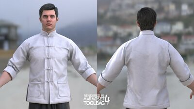 Man - Martial Uniform 6 - Modular - Rigged 