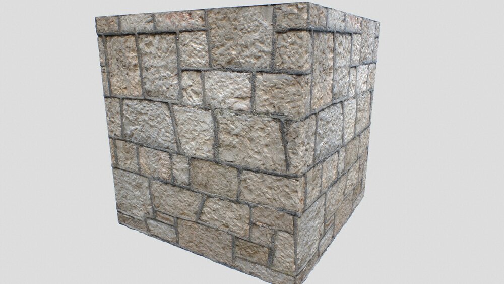 Concrete and Rocks wall pack 1 