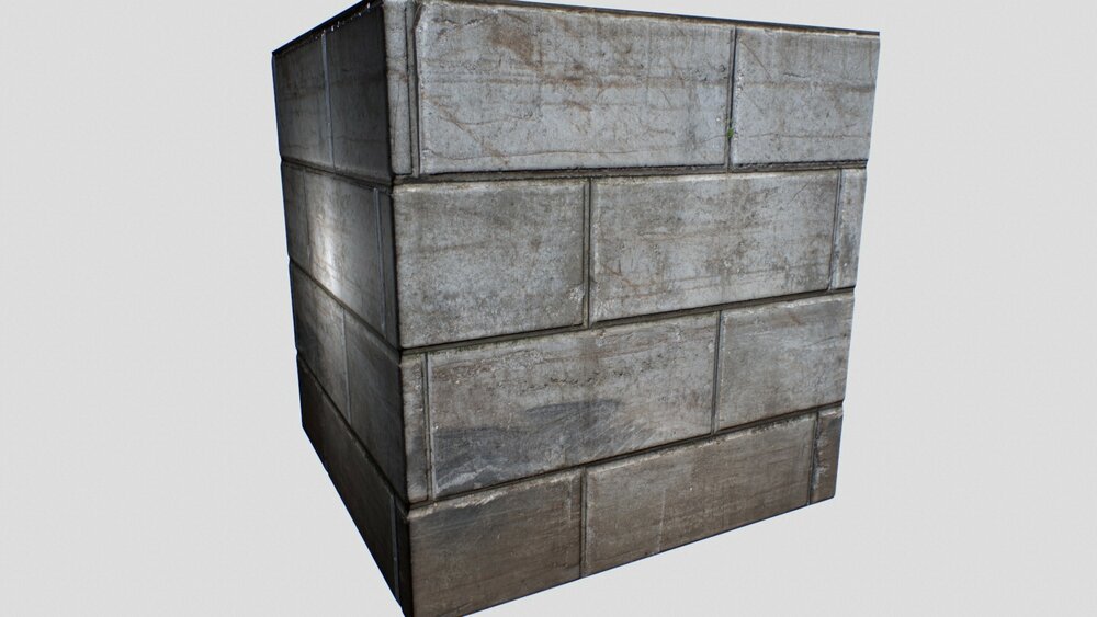 Concrete and Rocks wall pack 1 