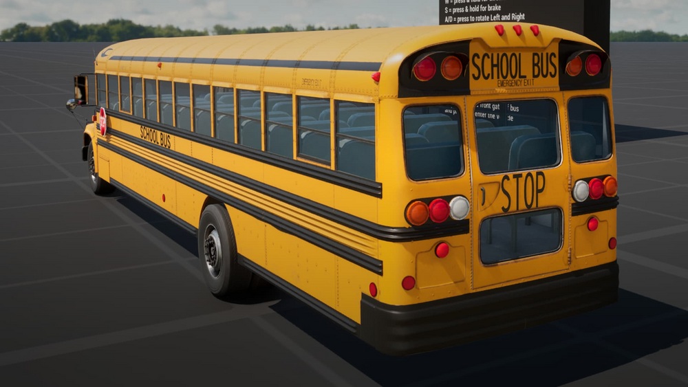 Realistic School Bus 