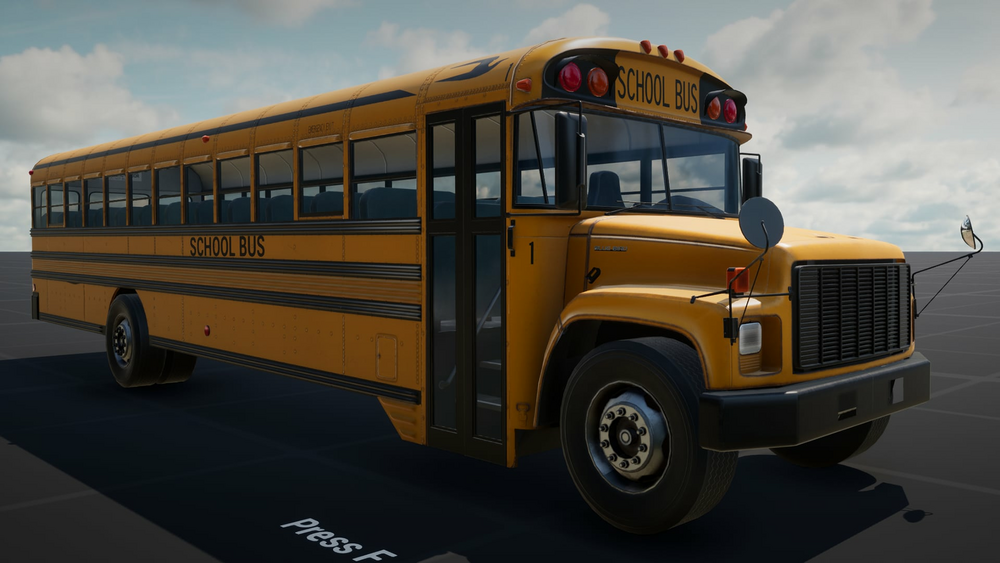 Realistic School Bus 