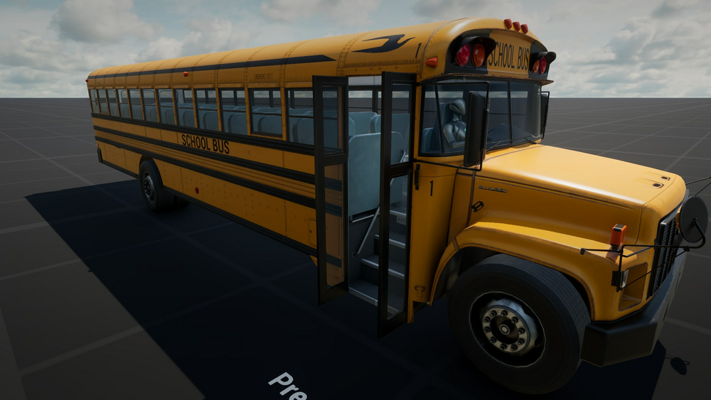 Realistic School Bus 