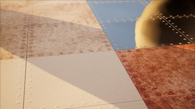 Realistic Metal Panel Material Pack 