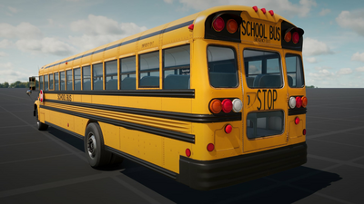 Realistic School Bus 