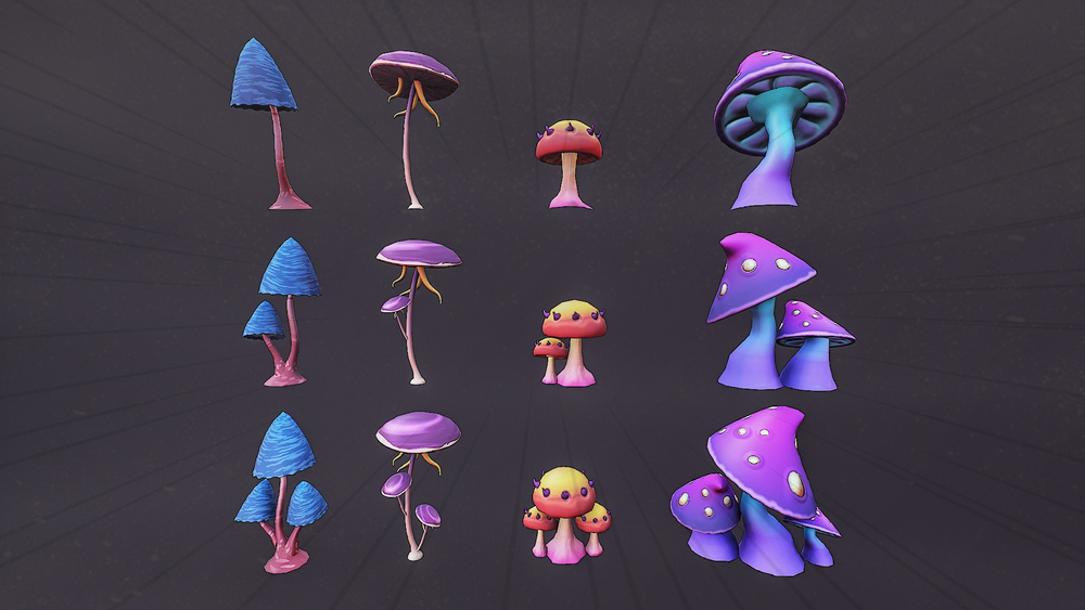 Stylized_Mushrooms 