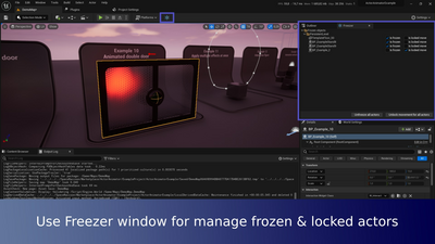 Freezer - lock selection in editor 