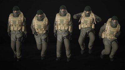 Woman - Winter Military Outfit - Modular - Rigged 