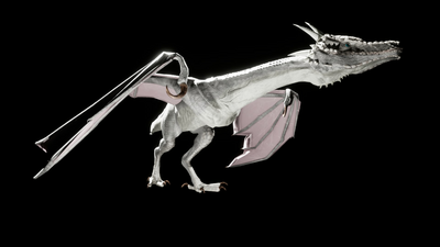 Bipedal dragon Wyvern 