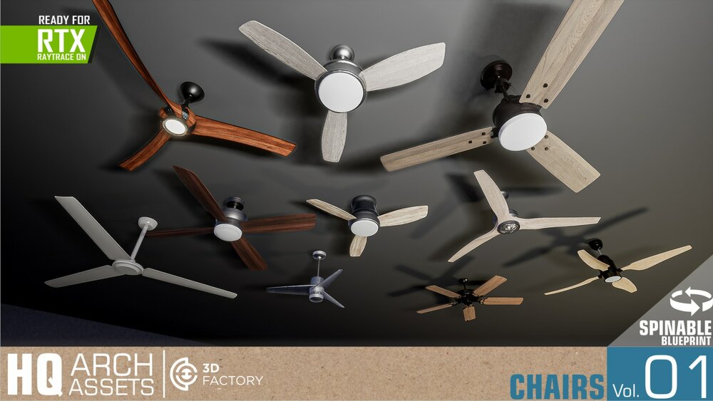 HQ Ceiling Fan Pack Vol. 1 