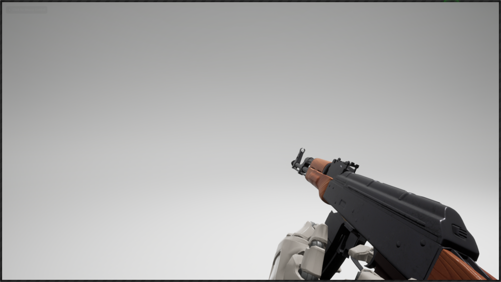 ak47 rifle with character animations FPS/TPS 