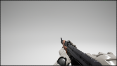 ak47 rifle with character animations FPS/TPS 