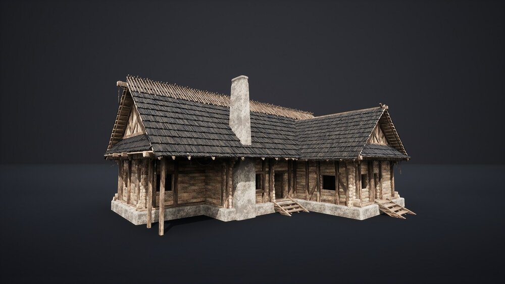 Enterable Medieval Houses and Cottages - v1 