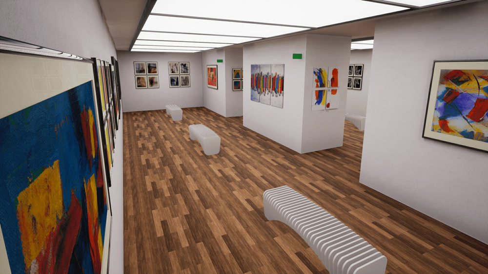 Canvas Material Pack with Exhibition Room and Gallery 