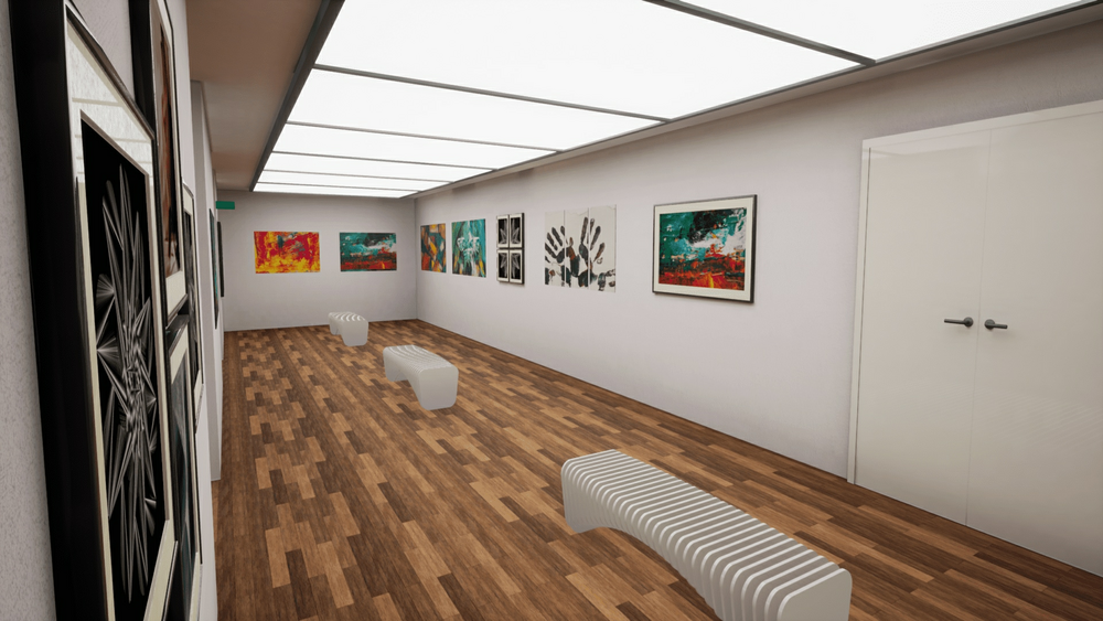 Canvas Material Pack with Exhibition Room and Gallery 