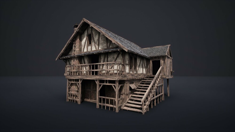 Enterable Medieval Houses and Cottages - v1 