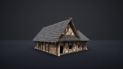 Enterable Medieval Houses and Cottages - v1 