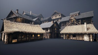 Enterable Medieval Houses and Cottages - v1 