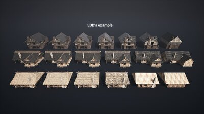 Enterable Medieval Houses and Cottages - v1 