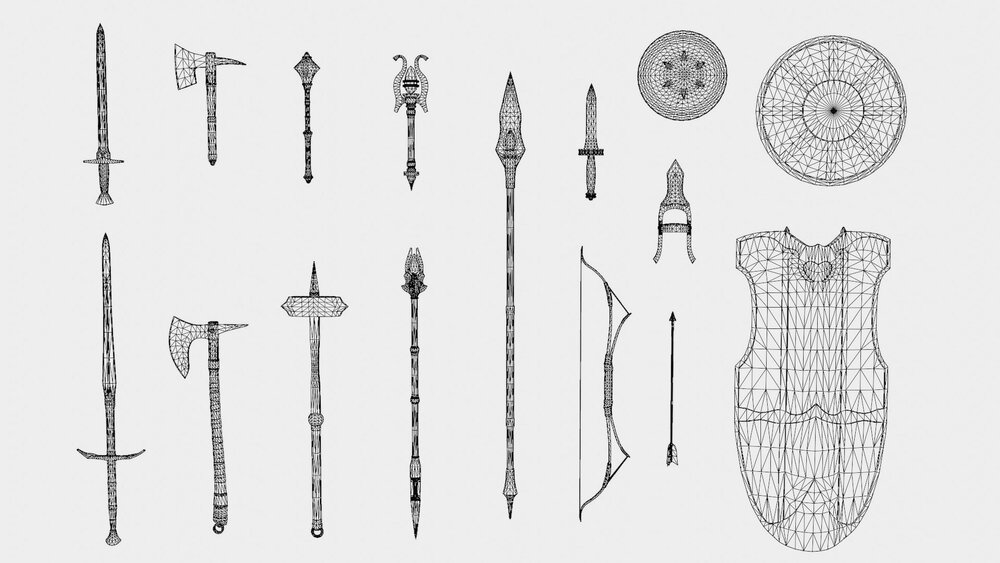 Iron Fantasy Weapon Set 