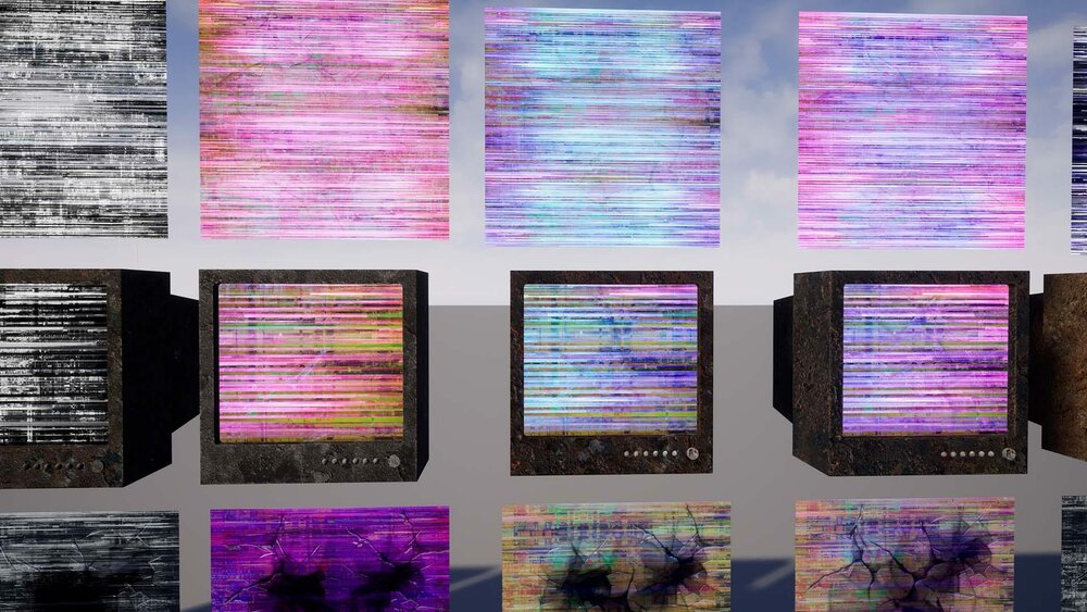 44 Animated Broken Television Screens 