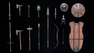 Iron Fantasy Weapon Set 