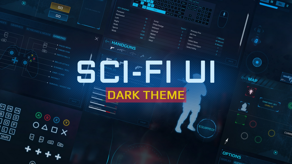 DARK SCI-FI UI 